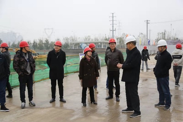 公司西安市城建檔案館項目建設方領導赴項目現場檢查指導工作