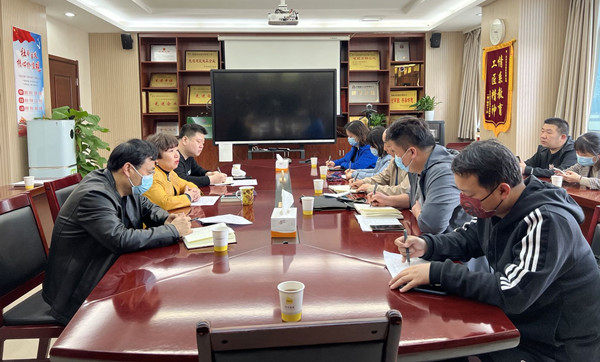雁塔區住建局、統計局與大雁塔街道辦前來公司聯合走訪調研